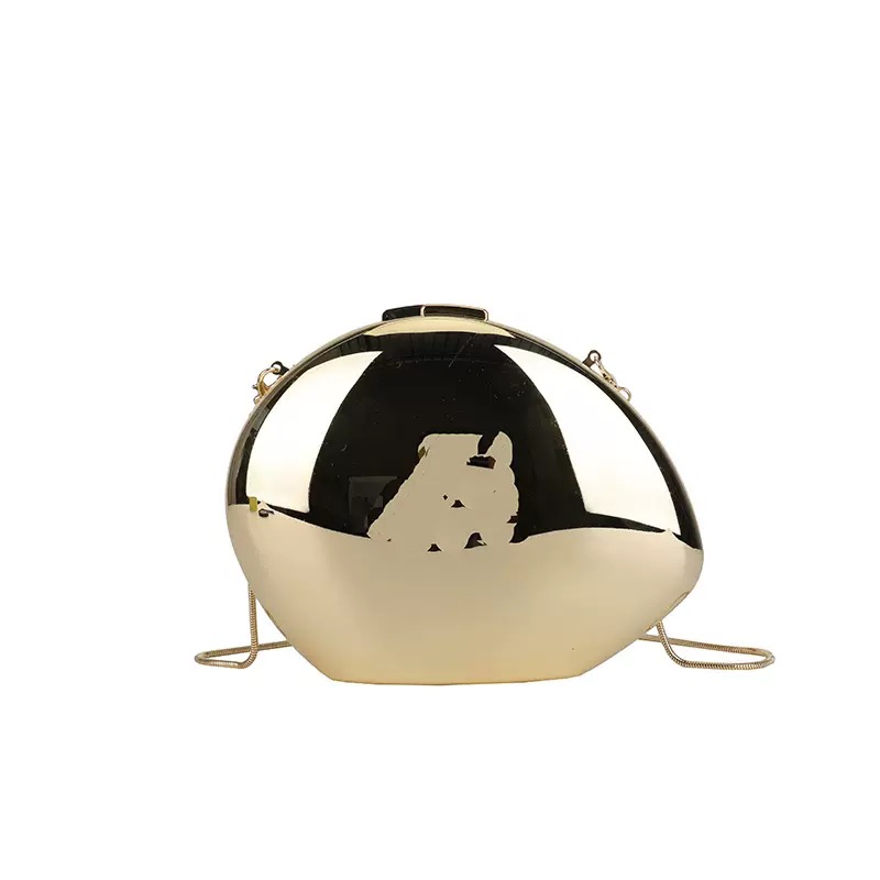 Metallic  clutch purse