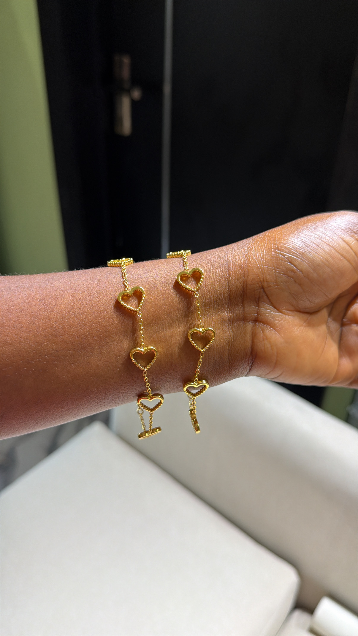 Open heart chain bracelet - photo 2